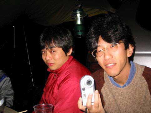 左から岡崎君、北原君